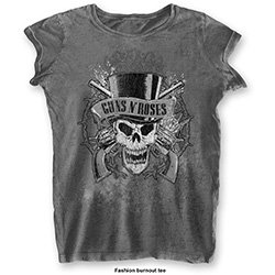 GUNS N' ROSES Faded Skull with Burn Out Finishing, ǥT