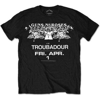 GUNS N' ROSES Troubadour Flyer, Tシャツ