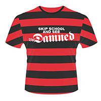 THE DAMNED Skip school (stripes), Tシャツ