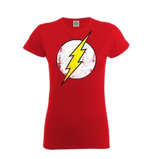 DC ORIGINALS Flash Distressed Logo, レディースTシャツ