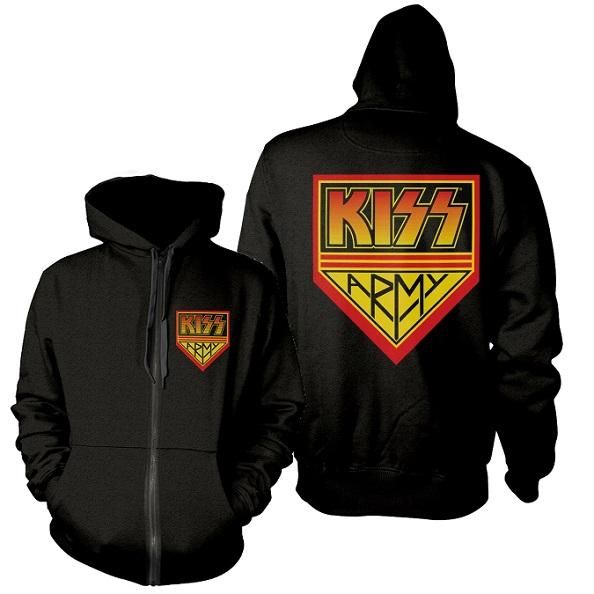KISS Kiss Army, Zip-Upパーカー - バンドTシャツ専門店T-oxic