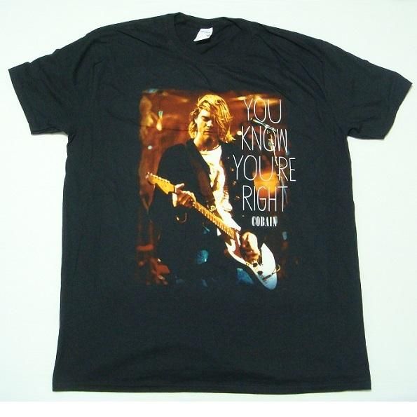 KURT COBAIN You Know You're Right, Tシャツ - バンドTシャツ