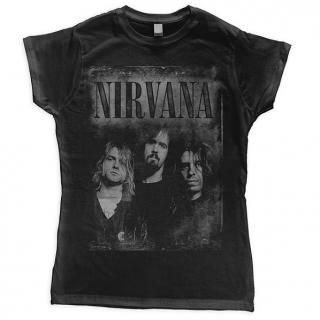 NIRVANA Faded Faces, レディースTシャツ