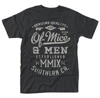 OF MICE AND MEN Genuine (black), Tシャツ