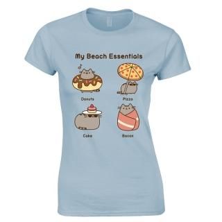 PUSHEEN Beach Essentials, レディースTシャツ