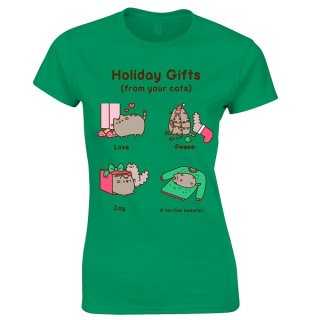 PUSHEEN Holiday Gifts, レディースTシャツ