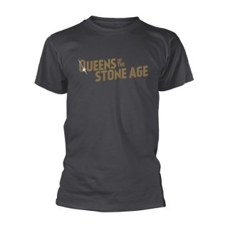 QUEENS OF THE STONE AGE Text Logo Metallic, Tシャツ
