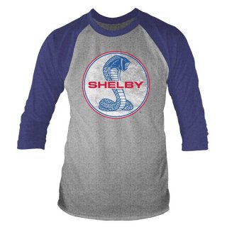 SHELBY Cobra Logo, ラグラン七分袖シャツ