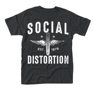 SOCIAL DISTORTION Winged Wheel, T