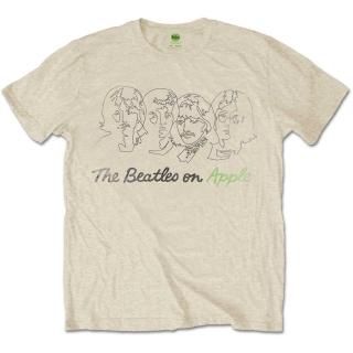 THE BEATLES Outline Faces On Apple, T