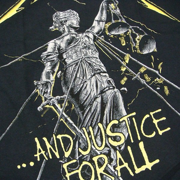 METALLICA And Justice For All Tracks, Tシャツ - バンドT