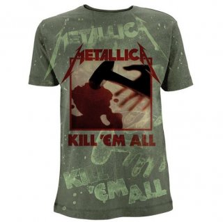 METALLICA Kill Em All A/o Olive Green, Tシャツ