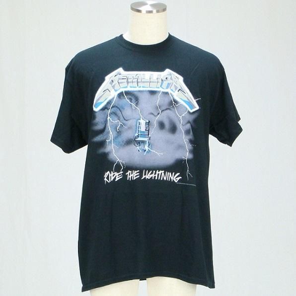 llica Ride The Lightning Tシャツ Metallica Ride The Lightning Album T-Shirt Black | eBay