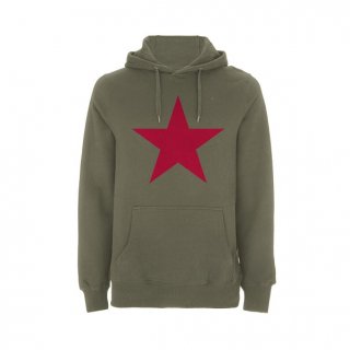 RAGE AGAINST THE MACHINE Ratm Red Star Olive Green, パーカー