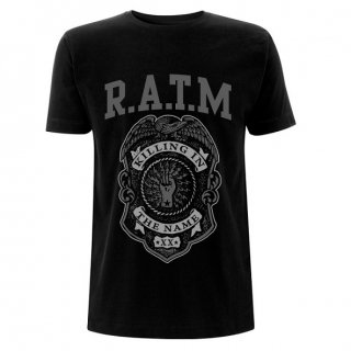 RAGE AGAINST THE MACHINE Ratm Grey Police Badge, Tシャツ