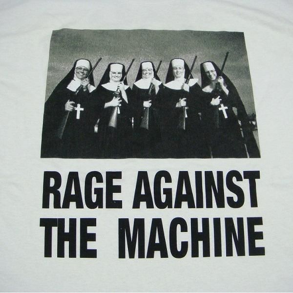 RAGE AGAINST THE MACHINE Nuns And Guns White, Tシャツ