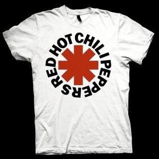 RED HOT CHILI PEPPERS Red Asterisk White, T