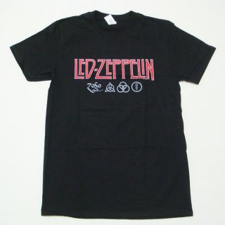 LED ZEPPELIN Logo & Symbols Black, Tシャツ