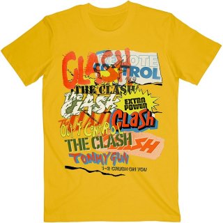 THE CLASH Singles Collage Text, Tシャツ<img class='new_mark_img2' src='https://img.shop-pro.jp/img/new/icons5.gif' style='border:none;display:inline;margin:0px;padding:0px;width:auto;' />