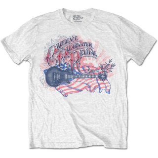 CREEDENCE CLEARWATER REVIVAL Guitar & Flag, Tシャツ<img class='new_mark_img2' src='https://img.shop-pro.jp/img/new/icons5.gif' style='border:none;display:inline;margin:0px;padding:0px;width:auto;' />