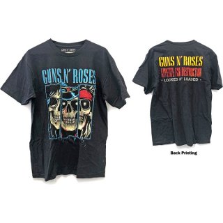 GUNS N' ROSES Skulls Appetite For Destruction Blue, T<img class='new_mark_img2' src='https://img.shop-pro.jp/img/new/icons5.gif' style='border:none;display:inline;margin:0px;padding:0px;width:auto;' />