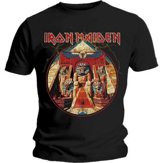 IRON MAIDEN Powerslave Lightning Circle, Tシャツ<img class='new_mark_img2' src='https://img.shop-pro.jp/img/new/icons5.gif' style='border:none;display:inline;margin:0px;padding:0px;width:auto;' />