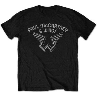PAUL MCCARTNEY Wings Logo Blk, T<img class='new_mark_img2' src='https://img.shop-pro.jp/img/new/icons5.gif' style='border:none;display:inline;margin:0px;padding:0px;width:auto;' />