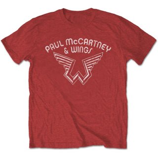 PAUL MCCARTNEY Wings Logo Red, T<img class='new_mark_img2' src='https://img.shop-pro.jp/img/new/icons5.gif' style='border:none;display:inline;margin:0px;padding:0px;width:auto;' />