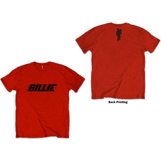 BILLIE EILISH Racer Logo & Blohsh Red, T