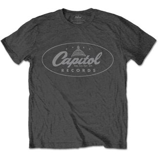 CAPITOL RECORDS Logo Grey, Tシャツ