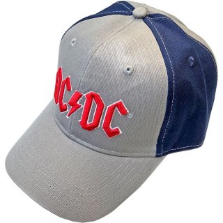 AC/DC Red Logo 2 Tone Grey Navy, å