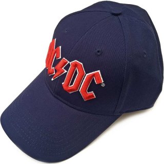 AC/DC Red Logo Navy Blue, キャップ
