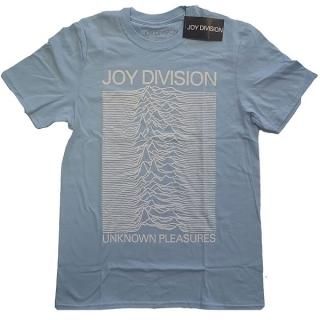 JOY DIVISION Unknown Pleasures White On Blue, T