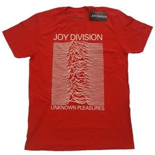 JOY DIVISION Unknown Pleasures White On Red, T