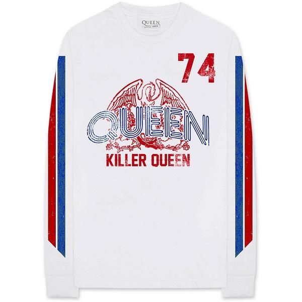 QUEEN Killer Queen '74 Stripes, ロングTシャツ - バンドT