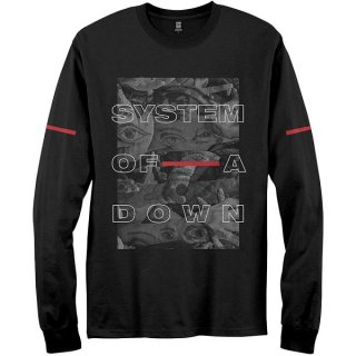 SYSTEM OF A DOWN UNISEX Eye Collage, ロングTシャツ