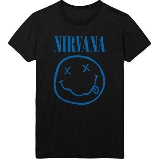ニルヴァーナ バンドTシャツ NIRVANA ニルヴァーナ バンド ロック Tシャツ 水色 : Tシャツ