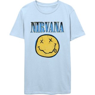 NIRVANA Xerox Smiley Blue, T