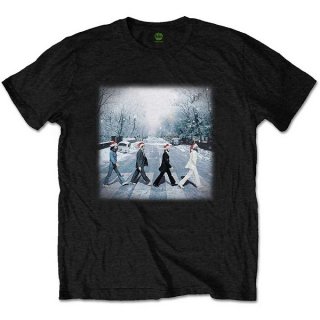 THE BEATLES Abbey Christmas Blk, Tシャツ