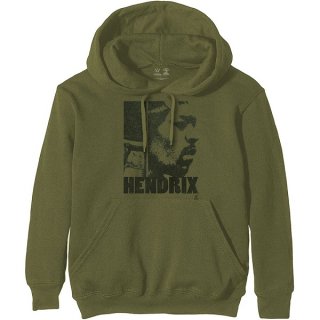 JIMI HENDRIX Let Me Live Army Green, パーカー