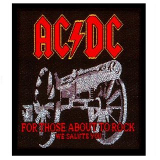 AC/DC For Those About To Rock Red Logo, パッチ