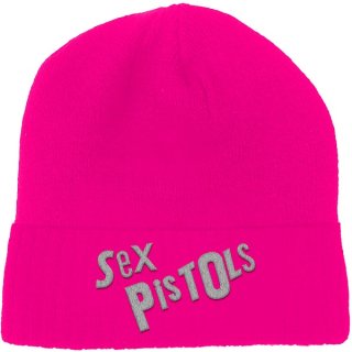 THE SEX PISTOLS Logo Pink, ニットキャップ