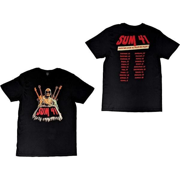 SUM 41 Does This Look Like All Killer No Filler European 2022, Tシャツ -  バンドTシャツ専門店T-oxic(トキシック)