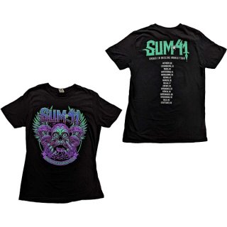 SUM 41 Order In Decline Tour 2020 Purple Skull, Tシャツ