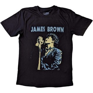 JAMES BROWN Holding Mic, Tシャツ
