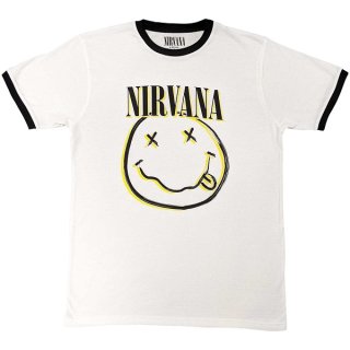 NIRVANA Double Smiley Ringer, Tシャツ