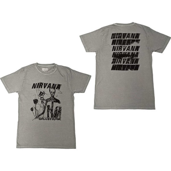 NIRVANA Incesticide Stacked Logo, Tシャツ - バンドTシャツ専門店T 
