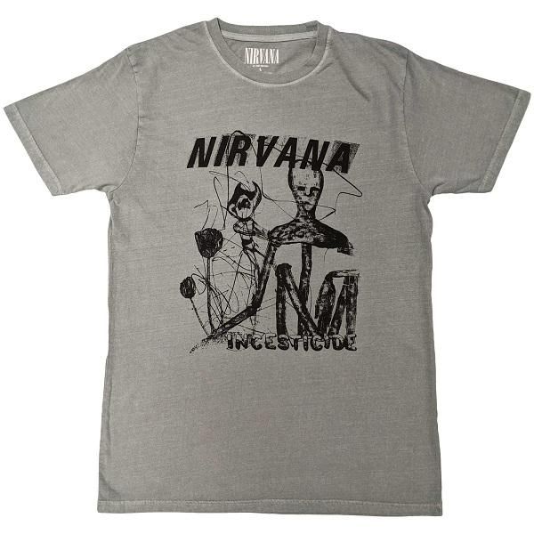 NIRVANA Incesticide Stacked Logo, Tシャツ - バンドTシャツ