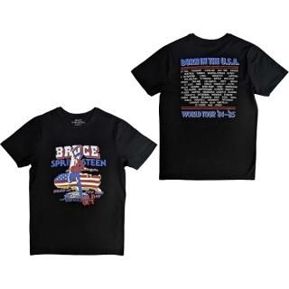 BRUCE SPRINGSTEEN Born In The Usa '85 Blk, Tシャツ