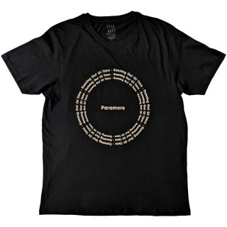 PARAMORE Root Circle Blk, Tシャツ
